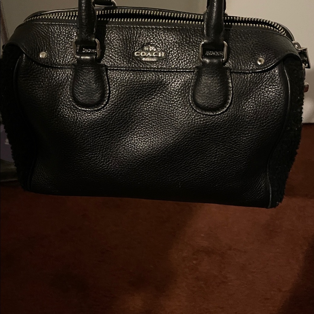Coach mini Bennet in shearling